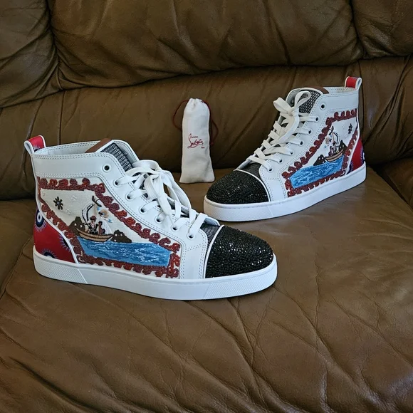 New Men's Christian Louboutin NO LIMIT GREEK High-End Luxury Shoes Sz 7.5 US - Picture 2 of 16